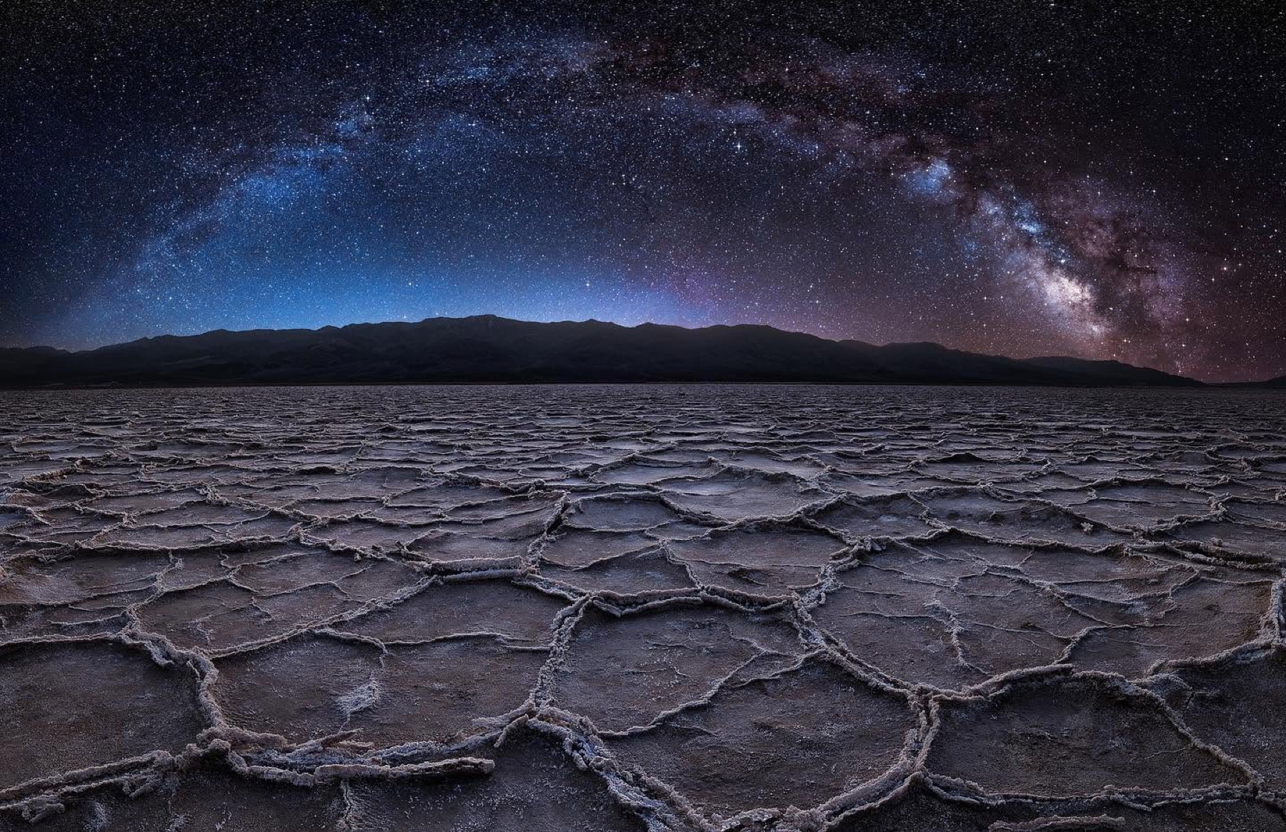 Milky Way Salt Flats wallpaper across several screen shapes