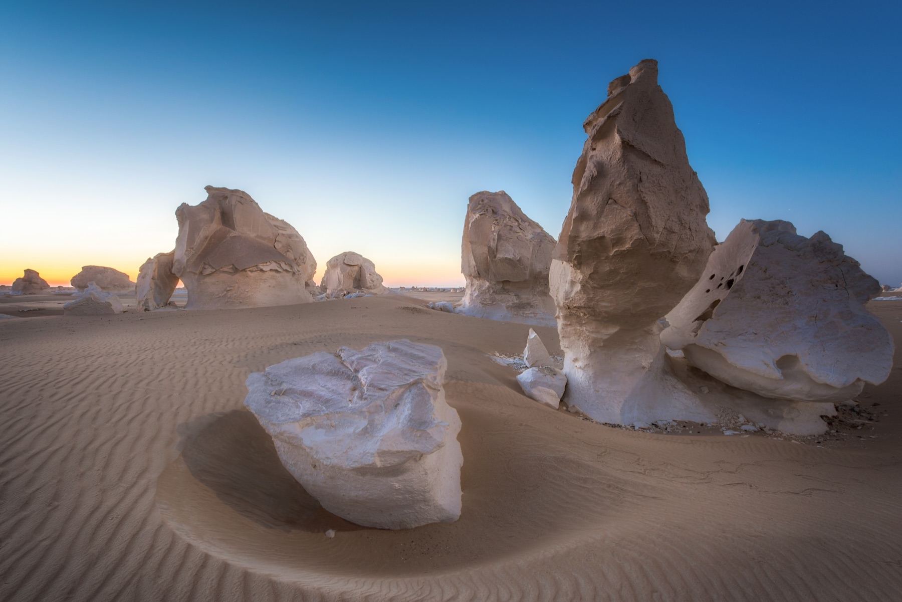 Chalk formations in Egypt's White Desert
